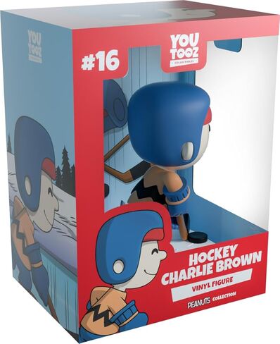 Youtooz Peanuts Hockey Charlie Brown 3.6" Inch, Hockey Charlie Brown Vinyl Figure, in Kuwait