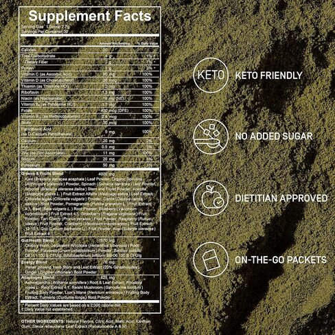 FACTOR FORM Daily Greens Superfood Powder | 5 Functional Blends for Gut Health, Energy & Immunity | Prebiotics, Probiotics, Adaptogens, B Vitamins (30 Servings, Jar) in Saudi Arabia