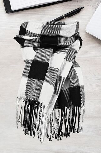 Large Scarf Winter Long Warm Shawls Wraps Womens Scarves Family Spring Fall for Women or Men Plaid Scarf in Saudi Arabia