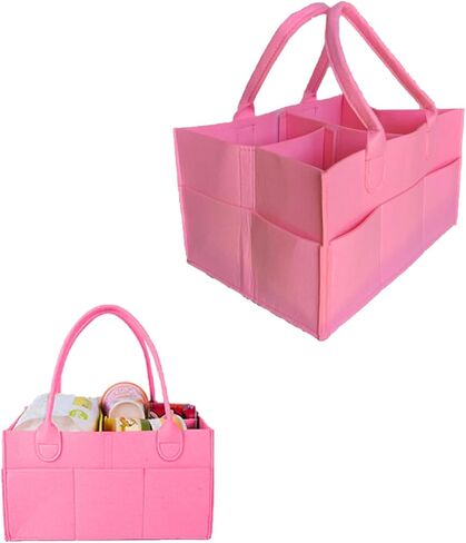 Baby Diaper Caddy هي سلة أطفال متعددة الاستخدامات مصممة لتخزين غرف الأطفال وتنظيم السيارات وكهدية مدروسة لحفلات استقبال المولود الجديد. مثالية لتخزين الحفاضات ومناديل الأطفال. (رمادي فاتح وأخضر) in Saudi Arabia
