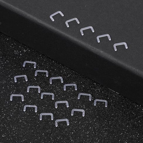Yolev 20Pcs 16G Clear Septum Retainer Acrylic Septum Piercing Retainer Flexible U Shape Clear Septum Ring Retainers Hidden Body Piercings Jewelry for Work Women in Saudi Arabia