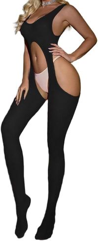 Fishnet Bodysuit For Women Plus Size Body Stocking Rave Outfits Exotic Dancer Wear Fishnet Lingerie in Saudi Arabia