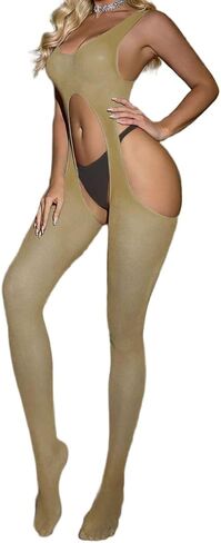 Fishnet Bodysuit For Women Plus Size Body Stocking Rave Outfits Exotic Dancer Wear Fishnet Lingerie in Saudi Arabia