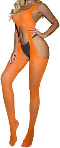 Fishnet Bodysuit For Women Plus Size Body Stocking Rave Outfits Exotic Dancer Wear Fishnet Lingerie in Saudi Arabia