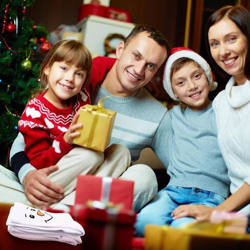 6 أزواج من جوارب رجل الثلج للأطفال المرحة من جوارب رجل الثلج لكرة القدم هدايا العيد للأطفال الصغار والبنات والأولاد والشباب in Kuwait