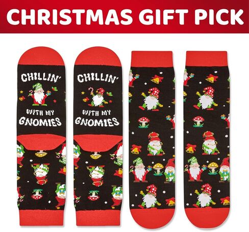 HAPPYPOP Christmas Socks for Kids - Secret Santa Gnome Gifts for Boys Girls with Card in Saudi Arabia