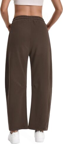 Auriviz Womens Barrel Sweatpants Drawstring High Waisted Wide Leg Pants Baggy Casual Workout Sweat Pants 28‘’ Inseam in Saudi Arabia