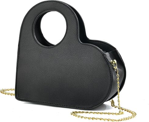 KURGOOL Heart Purse Clutch Purses and Handbags, Small Crossbody Bag with Golden Chain, Birthday Gifts for Women, Mom, Sister in Saudi Arabia