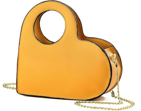 KURGOOL Heart Purse Clutch Purses and Handbags, Small Crossbody Bag with Golden Chain, Birthday Gifts for Women, Mom, Sister in Saudi Arabia