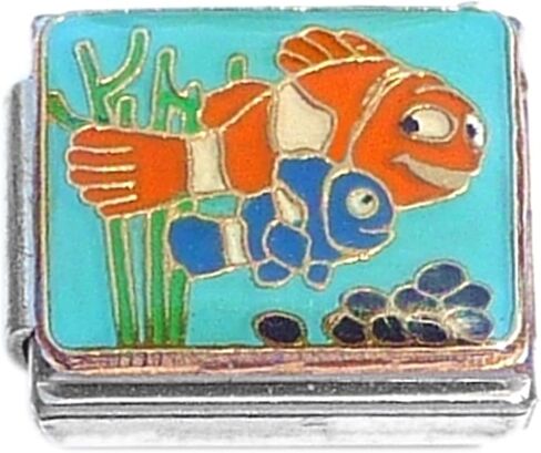 Clownfish Swimming Ocean Fish Italian Charm in Saudi Arabia