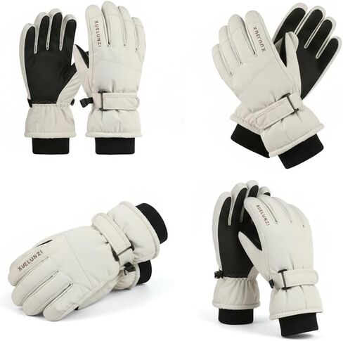 Kids Winter-Ski-Gloves for Boys Girls,Thermal Fleece Lined Cold-Weather-Windproof-Gloves for 6-12Yrs Children in Saudi Arabia