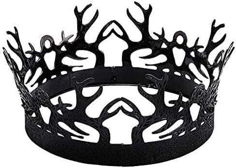 LEEMASING Crown Antlers Medieval King Fancy Dress Halloween Costume Accessory for Birthday Pageant Party Photography in Kuwait
