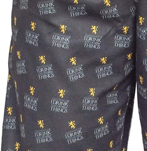 GOT That's What I do I Drink and I Know Things Black Lounge Pants in Saudi Arabia