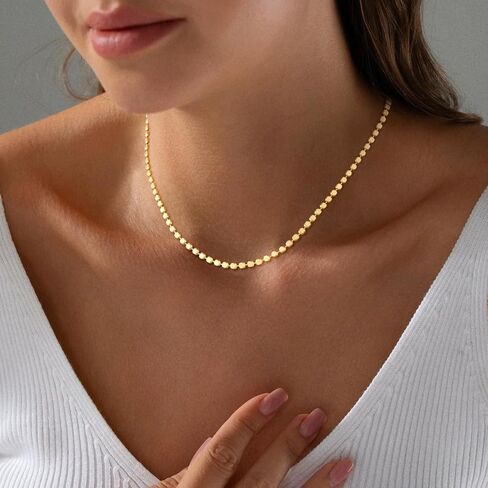 Hothty Gold Layered Charm Necklaces for Women, Dainty Stackable Simple Waterproof Choker Necklace Seashell Pearl Beach Necklaces Set Jewelry Gifts in Saudi Arabia