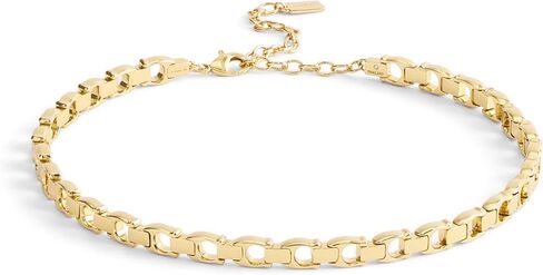 COACH Jewelry Women's Beveled Signature C Link Choker Necklace in Saudi Arabia
