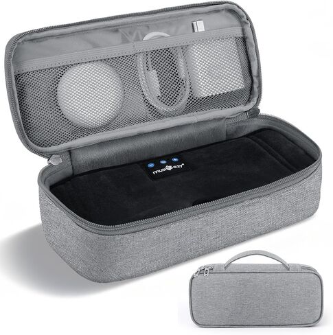 MUSICOZY Hard Storage Case for Sleep Headphones & Bluetooth Headband, Protective Travel Carrying Case for Sleep Eye Mask, Electronics and Accessories, Durable EVA Material with Carabiner Clip in Kuwait