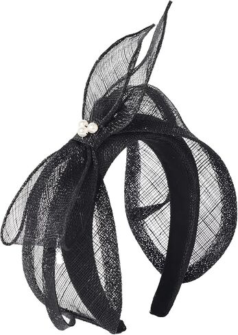 Women's Fascinators Hats Wedding Sinamay Headband Church Cocktail Dresses Headwear Tea Party Hat Accessories in Saudi Arabia