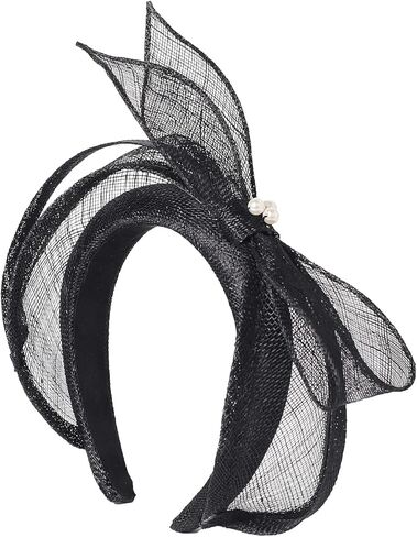 Women's Fascinators Hats Wedding Sinamay Headband Church Cocktail Dresses Headwear Tea Party Hat Accessories in Saudi Arabia