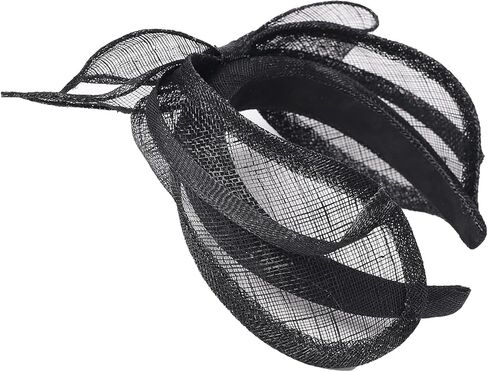 Women's Fascinators Hats Wedding Sinamay Headband Church Cocktail Dresses Headwear Tea Party Hat Accessories in Saudi Arabia