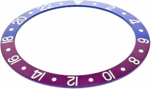 إدراج إطار Ewatchparts متوافق مع ساعة رولكس العتيقة بتوقيت جرينتش 1670 16753 16758 فوشيا أزرق أحمر / وردي in Kuwait
