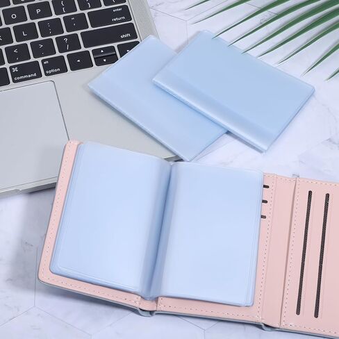 3 Packs Plastic Wallet Insert Credit Card Holder Clear Wallet Photo Insert Card Picture Sleeves for Wallets Photo Inserts for Bifold or Trifold(10 Pages) in Saudi Arabia