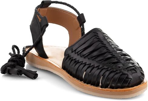 Mexican Handmade Leather Sandals with Braided Strap for Women - Model 110 in Saudi Arabia