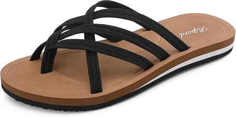 صنادل فليب فلوب نسائية مريحة للشاطئ صيفية سهلة الارتداء، صنادل مسطحة خفيفة الوزن للاستخدام الداخلي والخارجي in Kuwait