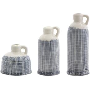 Clay Jugs (Set of 3) Blue Glossy Waterproof in Saudi Arabia