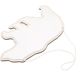 مرآة مكياج من الأكريليك معلقة على شكل دب من Luxshiny، مرآة مكياج صغيرة مزخرفة لغرفة اللعب، زينة على الحائط قابلة للتركيب على الحائط in Kuwait