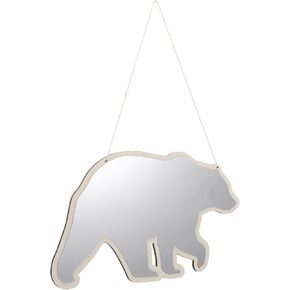 Vanity Mirror Cute Bear Acrylic Small Hanging Safety Mirror for Bedroom Makeup and Bathroom Decor ’S Cartoon Handheld Accessory in Saudi Arabia