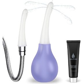 Anal Douche Enema Kit Anti Backflow Enema Bulb with Lube for Men&Women in Saudi Arabia