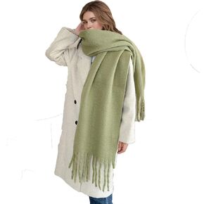 Women's Winter Scarfs, Mohair Vintage Scarf for Women and Men, Large Chunky Scarf Cashmere Feel Blanket Wrap in Saudi Arabia