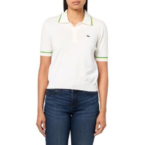 قميص بولو نسائي من القطن القابل للتمدد ثلاثي الأبعاد بدون خياطة من Lacoste in Saudi Arabia