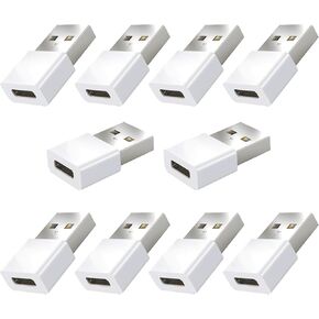 5Pack USB to USBC Adapter,usbc to USB Adapter for iPhone 16/15 Charger,iPhone 16/15/14/13/12 Pro Max Plus,iPad 9/10 Air 5 Mini 6,Car,Samsung S24 S23 S22 Plus Ultra etc. in Saudi Arabia