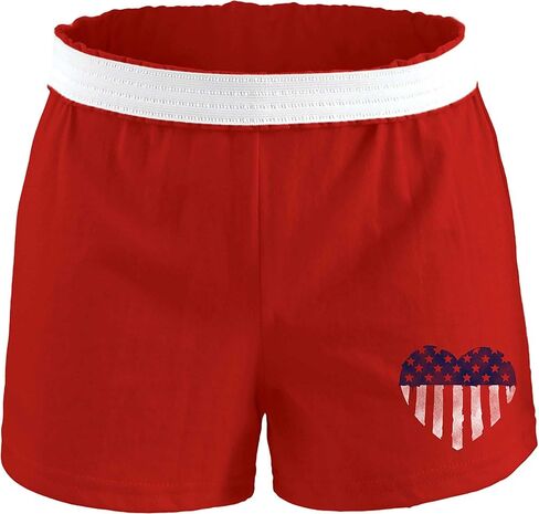 Soffe Juniors' Memorial Day Cheer Shorts (Red, Small) in Saudi Arabia