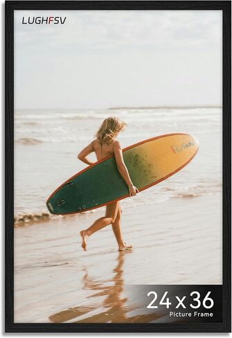 28x40 Picture Frame for Wall, Vertical or Horizontal Wall Hanging Large Poster Frame for Photo and Posters, Poster Frame 28x40 Without Mat in Saudi Arabia
