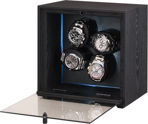Automatic Watch Winder with 4 Quiet Running Motor,Storage Case for Man/Woman's Watches in Saudi Arabia