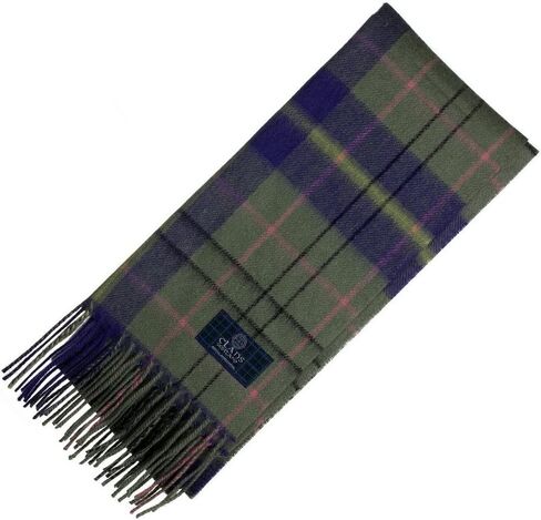 Stewart Muted Blue Tartan Scarf - Scottish Wool Clan Scarves in Saudi Arabia