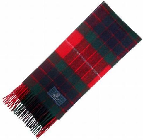 Stewart Muted Blue Tartan Scarf - Scottish Wool Clan Scarves in Saudi Arabia