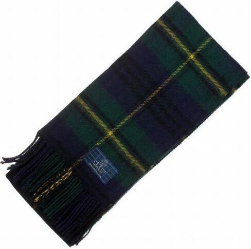 Stewart Muted Blue Tartan Scarf - Scottish Wool Clan Scarves in Saudi Arabia