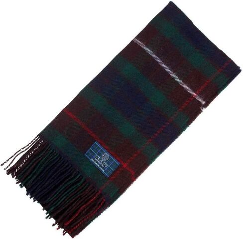 Stewart Muted Blue Tartan Scarf - Scottish Wool Clan Scarves in Saudi Arabia
