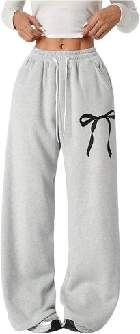 Girls' Straight-Leg Athletic Pants with a Bowknot Detail in Saudi Arabia