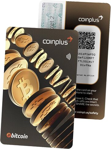 Crypto Card Single Pack - Easiest Secure Crypto Card Wallet - Cold Bitcoin Storage (Black) in Saudi Arabia