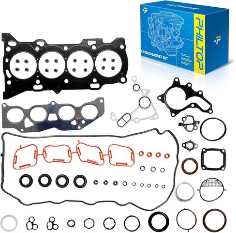PHILTOP HS26515PT-1 HS26515PT Head Gasket Set Compatible with Prius 2010-2020,Prius V 2012-2018,Prius Plug-in 2012-2015,Prius AWD-e 2019-2020,CT200h 2011-2017,Corolla 2020,1.8L Head Gasket kit in Saudi Arabia