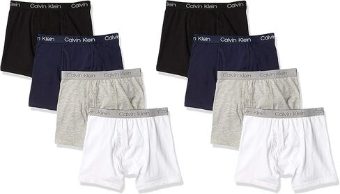 Calvin Klein boys Modern Cotton Boxer Brief Underwear 8 Pack in Kuwait