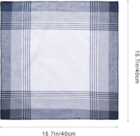 Pure Cotton Handkerchief Set for Men Checkered Print Handkerchiefs for Suits Daily Use in Saudi Arabia