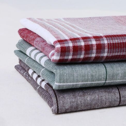 Pure Cotton Handkerchief Set for Men Checkered Print Handkerchiefs for Suits Daily Use in Saudi Arabia
