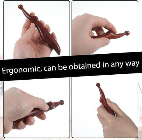 قلم تدليك خشبي بنقاط الوخز، أداة تدليك نقاط الوخز للقدم مع مقبض مريح، أداة عصا الضغط الإبري الخشبية التقليدية للجسم واليد والقدم in Kuwait