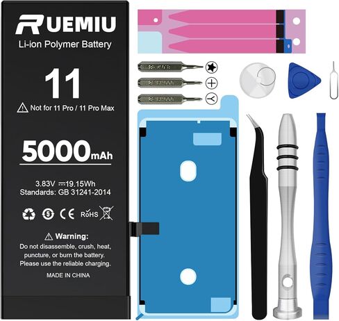 4800mAh Battery Replacement for iPhone 14 Pro Max,Upgraded High Capacity fit for iPhone 14 Pro Max A2894 A2651 A2893 A2895 with Complete Repair Tool Kits in Kuwait