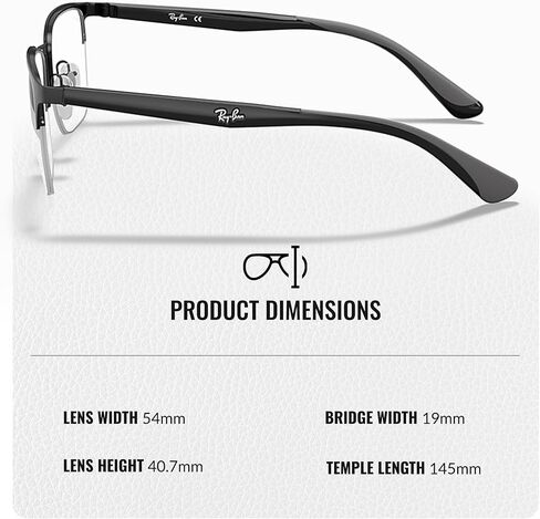 نظارة Ray-Ban RB6428 معدنية مربعة الشكل مع مجموعة النظارات الرسمية in Kuwait